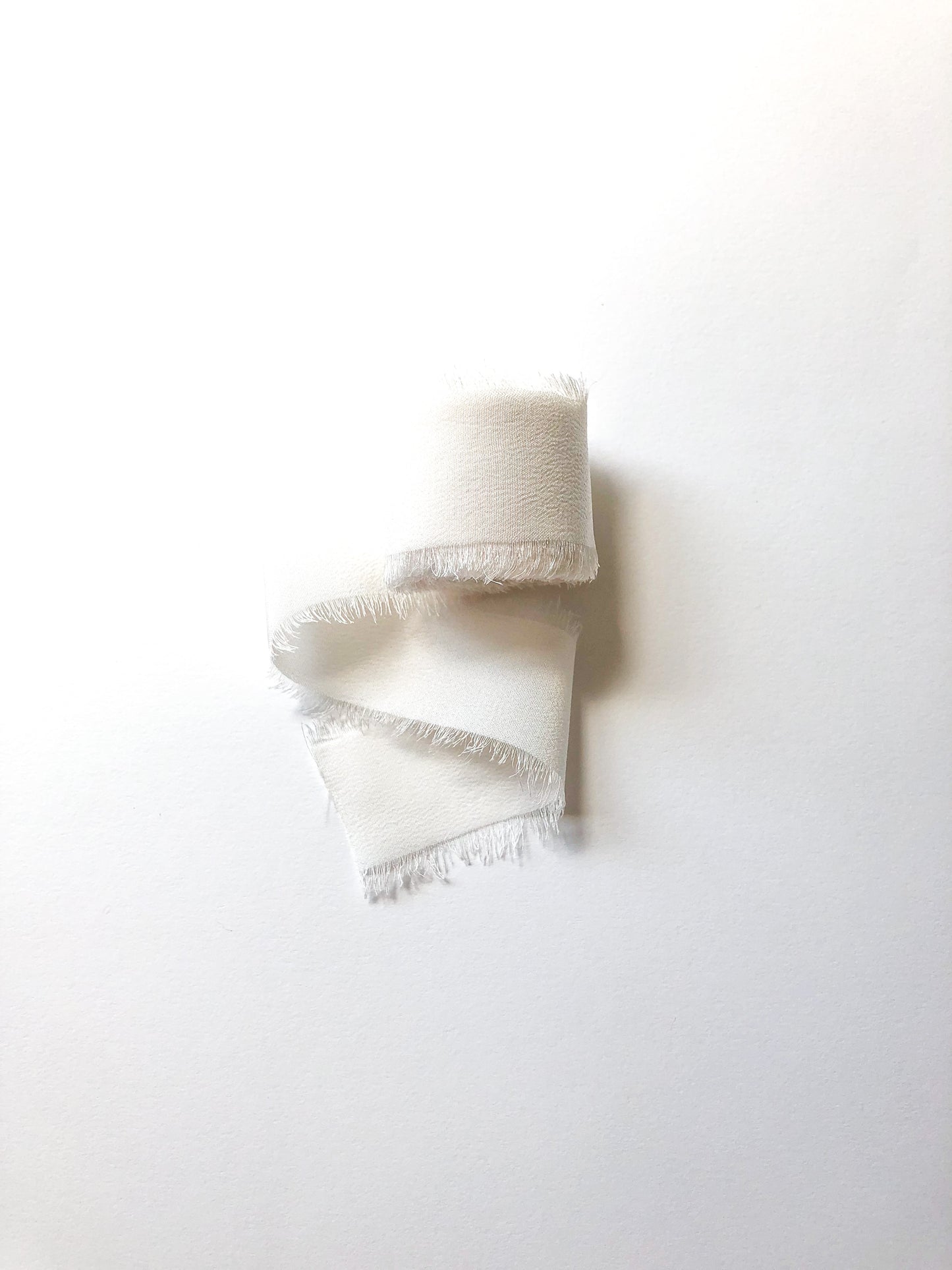 Silk Ribbon in Pearl